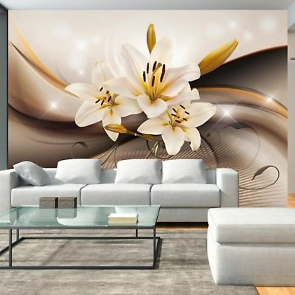 artgeist Fototapete Golden Lily mehrfarbig Gr. 400 x 280 günstig online kaufen