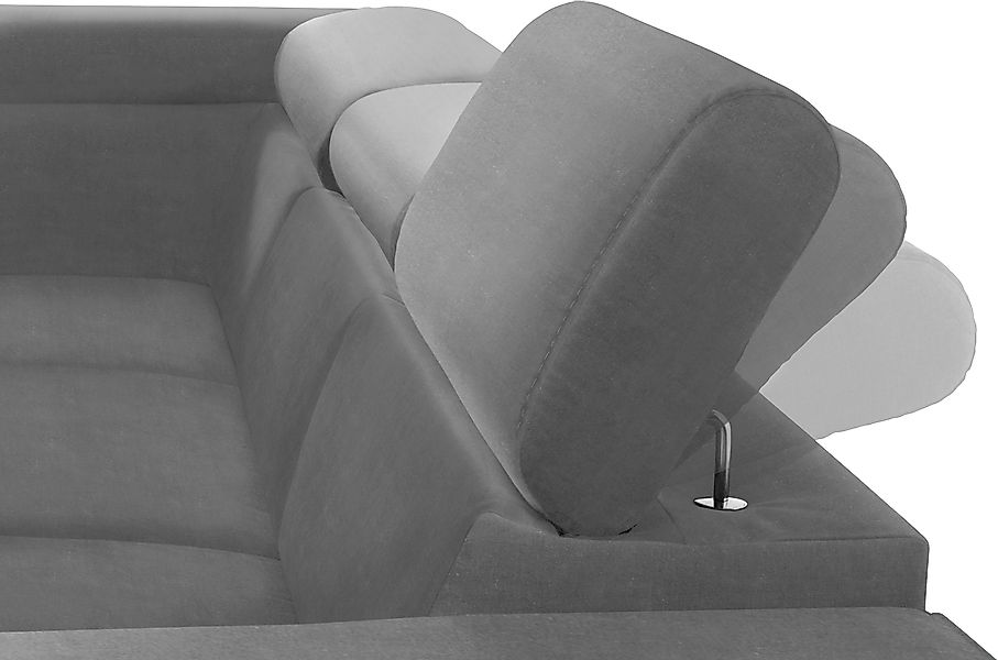 COTTA Ecksofa "Morven L-Form mit Kopfteilverstellung", wahlweise mit Bettfu günstig online kaufen