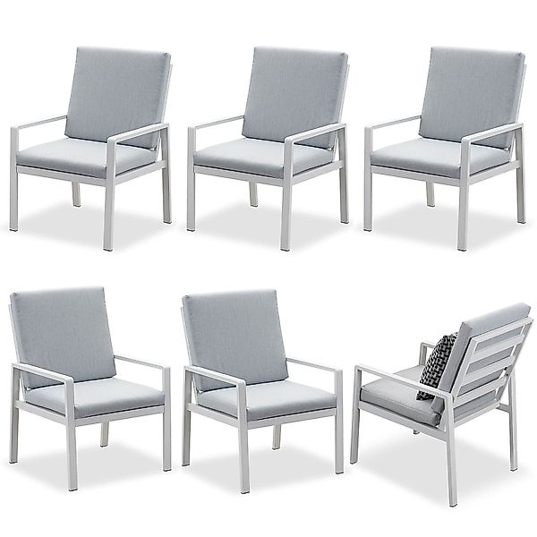 MeXo Gartenlounge-Set Alu Gartenmöbel-Sets, (Aluminium-Gartenlounge, 6-tlg. günstig online kaufen