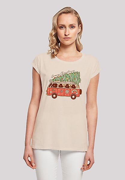 F4NT4STIC T-Shirt "Groovy Weihnachten Camper Van", Premium Qualität, Weihna günstig online kaufen