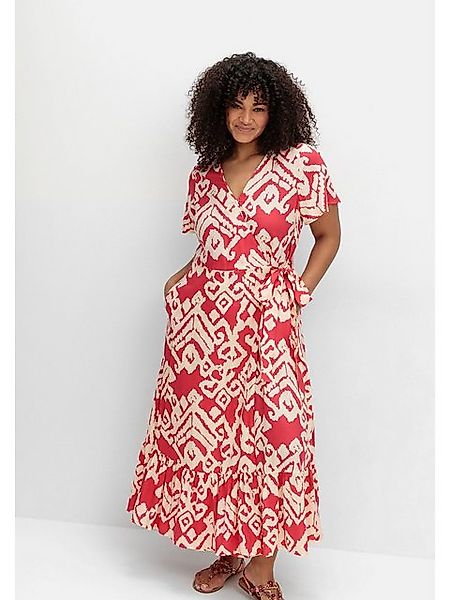 sheego by Joe Browns Maxikleid Große Größen in Wickeloptik, mit Grafikprint günstig online kaufen