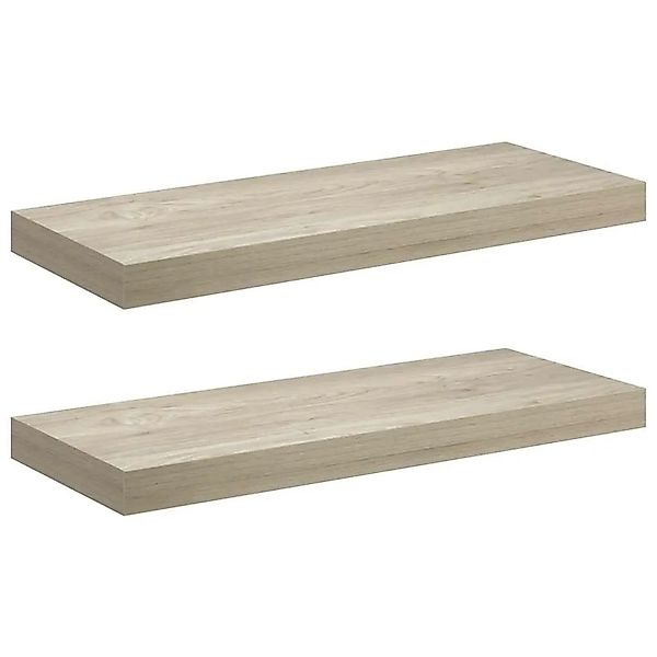 vidaXL Schwebende Wandregale 2 Stk Eichefarben 60x23,5x3,8cm MDF 323875 günstig online kaufen