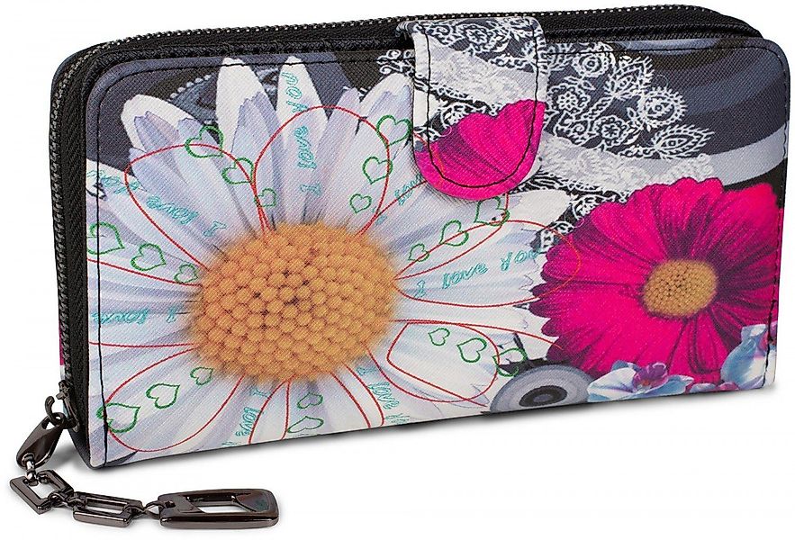 styleBREAKER Geldbörse Geldbörse mit Ethno Blumen günstig online kaufen