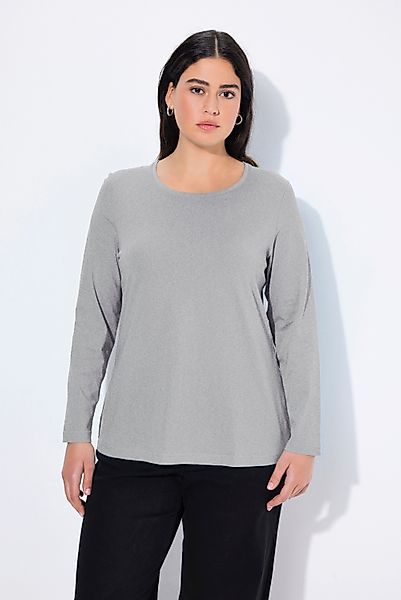 Ulla Popken T-Shirt Shirt Slim Rundhalsausschnitt günstig online kaufen