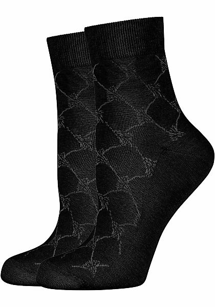 JOOP Kurzsocken "for your daily glam", (2 Paar), mit feinem Rautenmuster günstig online kaufen