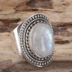 Guru-Shop Silberring Boho Silberring, großer floraler günstig online kaufen