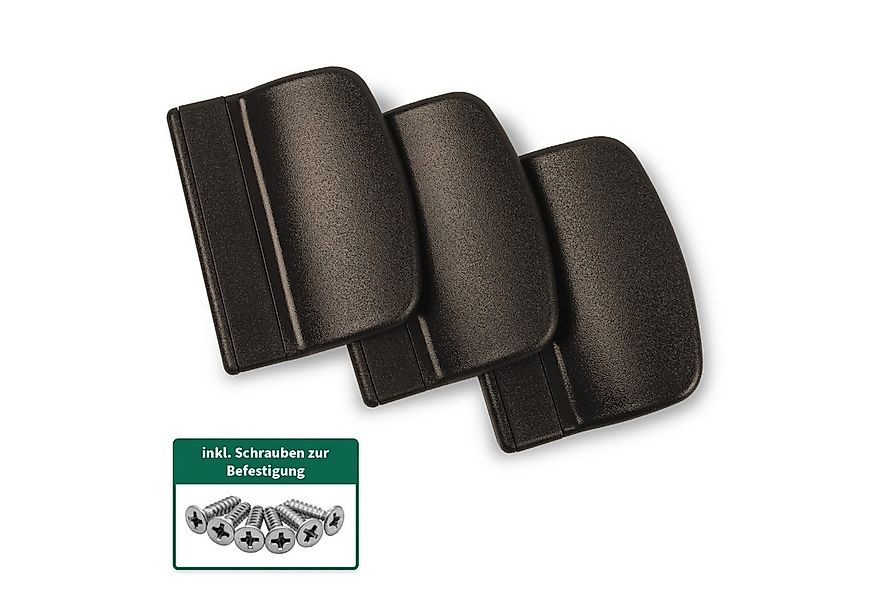 Silisto Türgriff Balkontürgriff Kunststoff braun 3 St. inkl. Schrauben günstig online kaufen