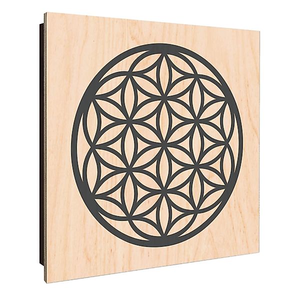Banjado Schlüsselkasten Holz 30x30cm Schwarz Scharnier Rechts 50 Haken Desi günstig online kaufen