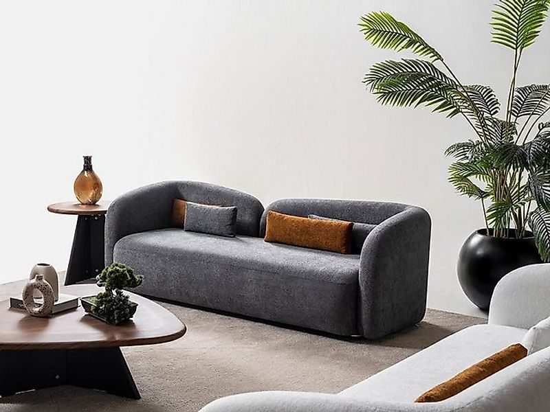 Xlmoebel Sofa Wohnzimmer Sofa 3 Sitzer Designer Couch Polster Sofas Stoff T günstig online kaufen