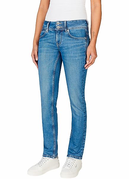 Pepe Jeans Slim-fit-Jeans "SLIM JEANS LW" mit doppeltem Knopfverschluss günstig online kaufen