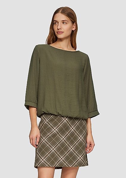 s.Oliver 3/4-Arm-Shirt Fabricmix-Shirt im Relaxed Fit günstig online kaufen