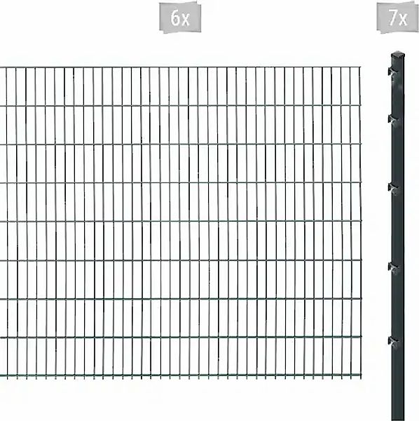 Arvotec Doppelstabmattenzaun »ESSENTIAL 163 zum Einbetonieren« Zaunhöhe 163 günstig online kaufen