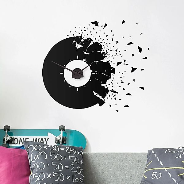 Wandtattoo-Uhr Splitting Vinyl günstig online kaufen