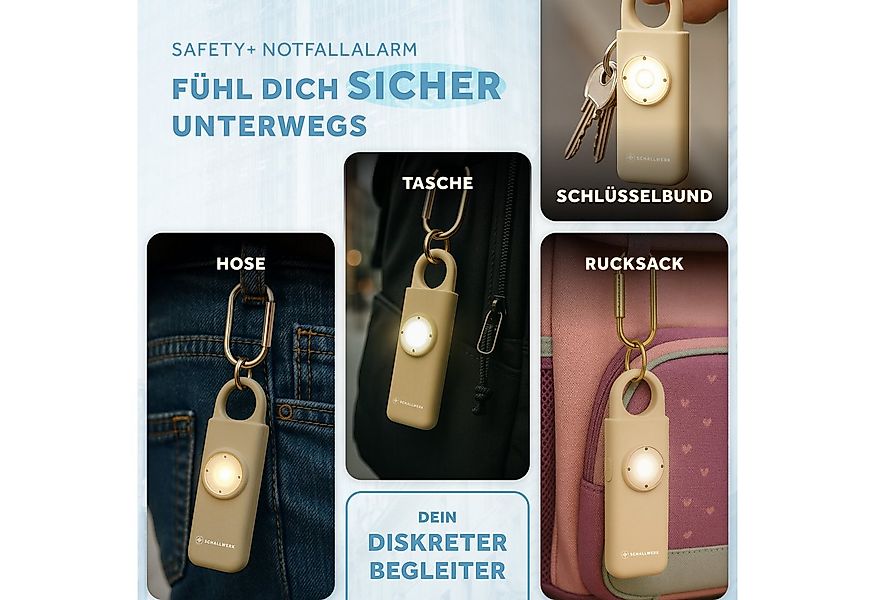 Schallwerk Taschenanhänger Taschenalarm für Selbstverteidigung & Sicherheit günstig online kaufen