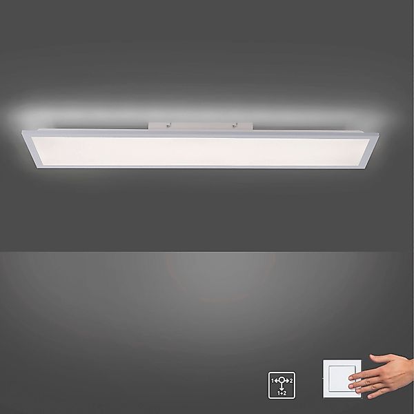 JUST LIGHT LED Deckenleuchte »FLAT«, 2 flammig, Leuchtmittel LED-Board-LED- günstig online kaufen