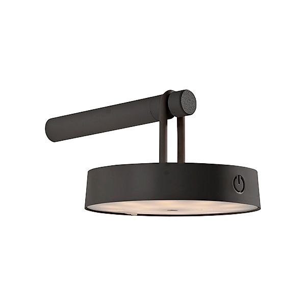 Just Light. LED-Akku-Wandleuchte Arma Schwarz 8,7 cm x 19 cm x 12,8 cm günstig online kaufen