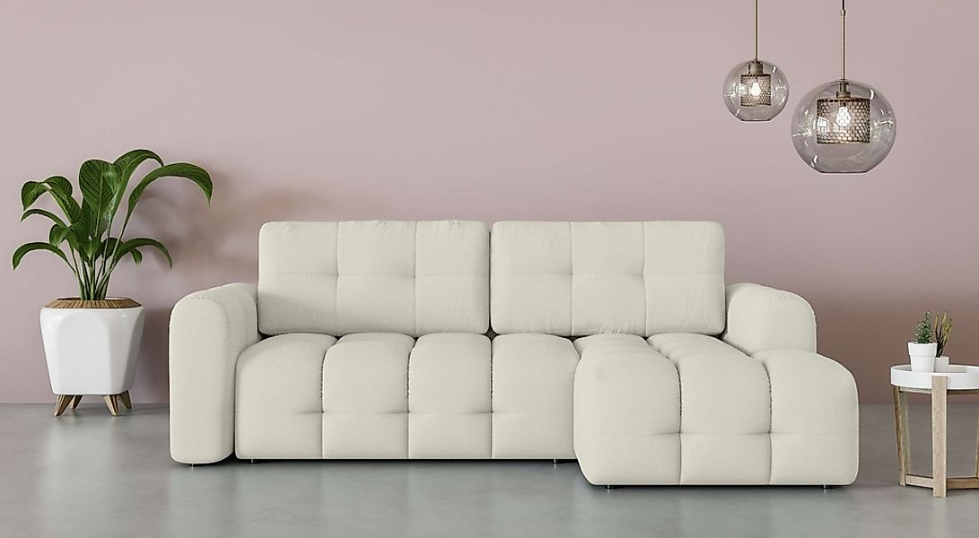 OTTO home Ecksofa "Manilla, wahlweise mit Bettfunktion, B/T/H 265/170/91 cm günstig online kaufen