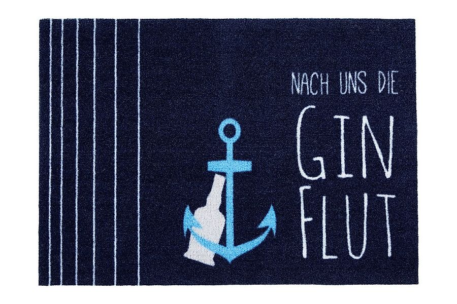 Homelike Fußmatte mit Aufdruck Nach uns die Gin Flut 40x60 cm günstig online kaufen