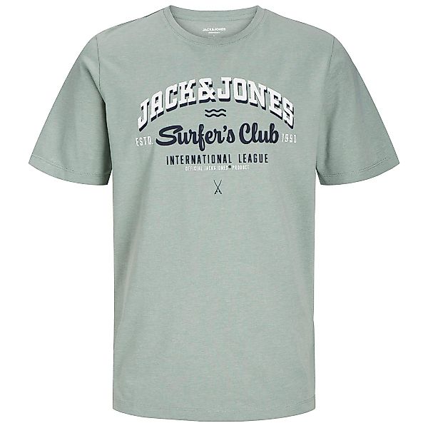 Jack&Jones T-Shirt mit Label-Print Farbe grün Größe: 6XL günstig online kaufen