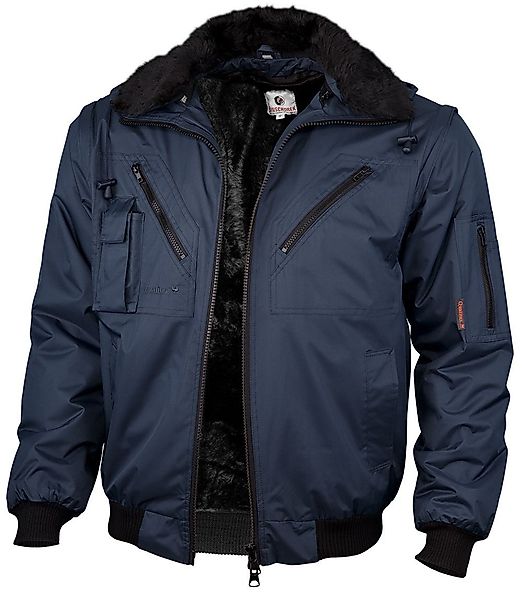 Qualitex Workwear Pilotenjacke wasserfeste 4-in-1 Arbeitsjacke günstig online kaufen