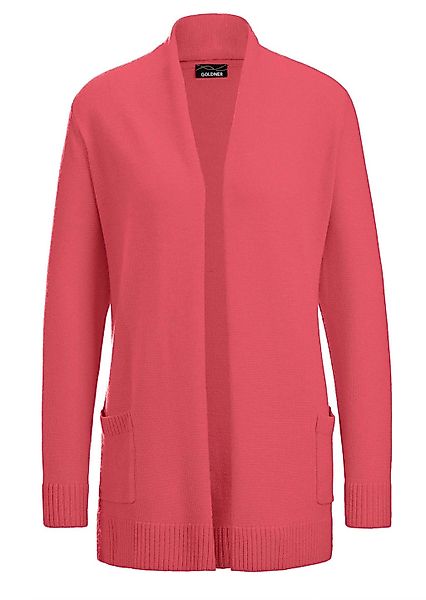 GOLDNER Strickjacke "Langarm Cardigan aus Merino" Schalkragen günstig online kaufen