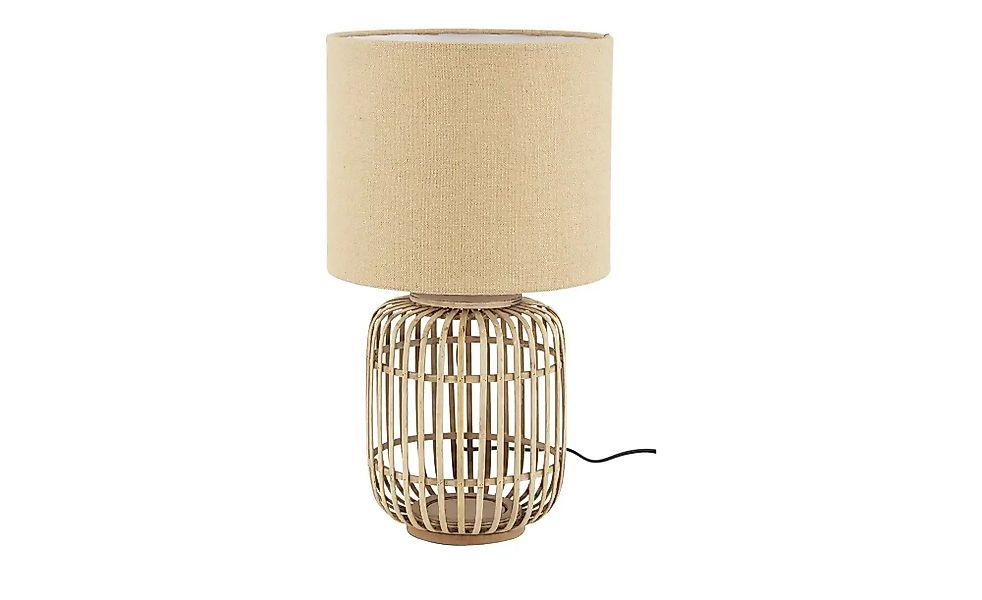 Tischleuchte  Woven ¦ holzfarben ¦ Maße (cm): H: 52  Ø: 30 Lampen & Leuchte günstig online kaufen