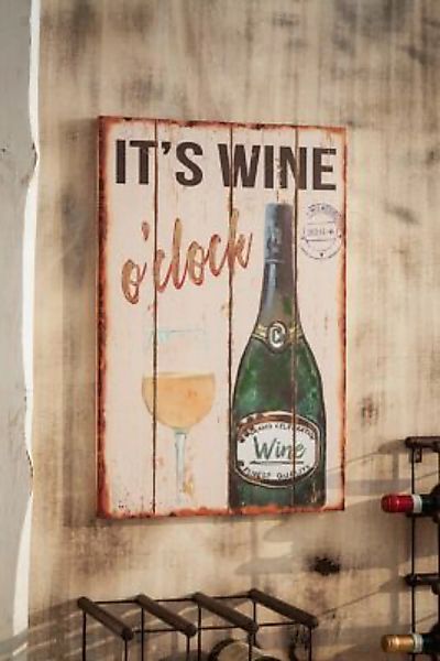 HOME Living Bild Wine Leinwandbilder bunt Gr. 40 x 60 günstig online kaufen