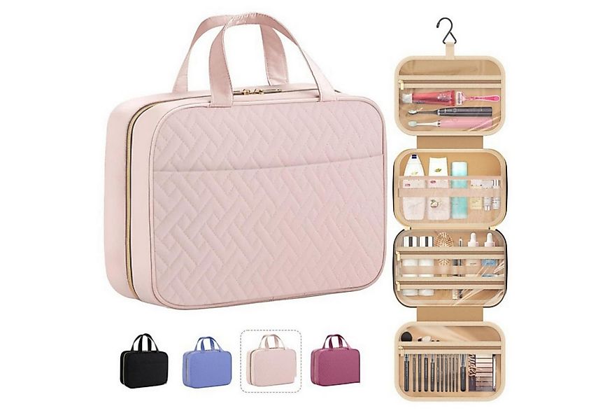 Coonoor Kulturbeutel Damen wasserdichte  Kosmetiktasche mit Haken für Reise günstig online kaufen