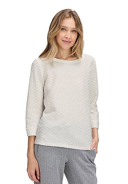 Betty&Co 3/4-Arm-Shirt Damen Strukturshirt mit Rundhalsausschnitt (1-tlg) günstig online kaufen