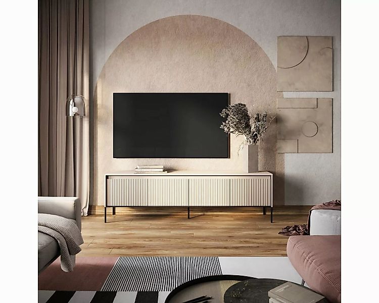 Compleo TV-Schrank FLORE, TV-Tisch, 4 Türen, Modern Wohnzimmer günstig online kaufen