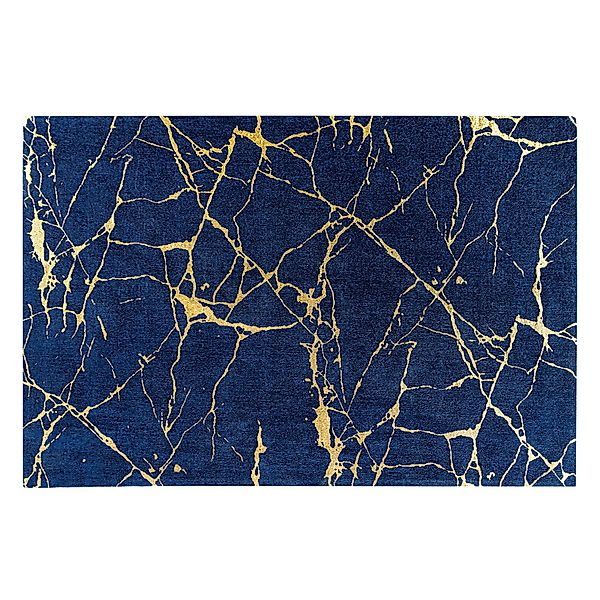 riess-ambiente Teppich MARBLE 240x160cm königsblau / günstig online kaufen