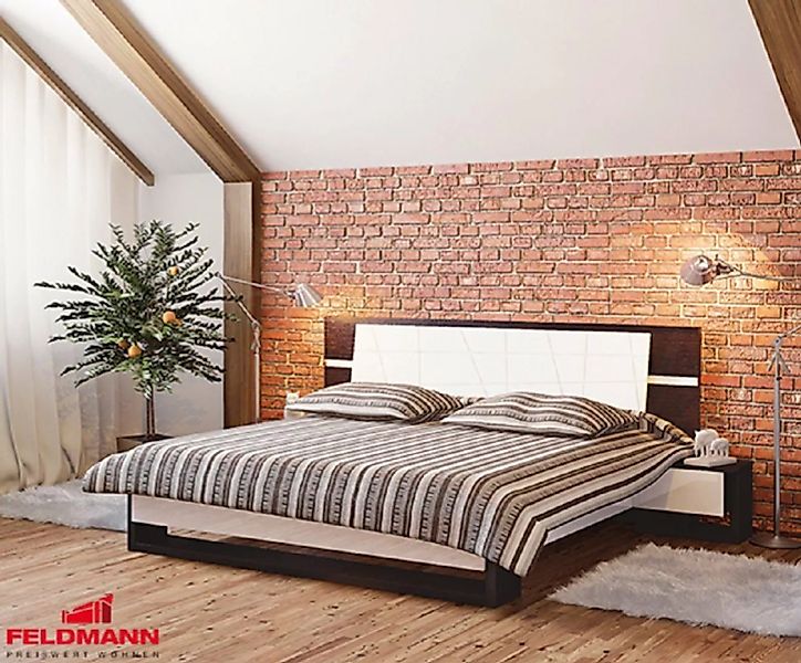 Feldmann-Wohnen Bett BARCELONA (3-tlg), mit Nachtkonsolen günstig online kaufen