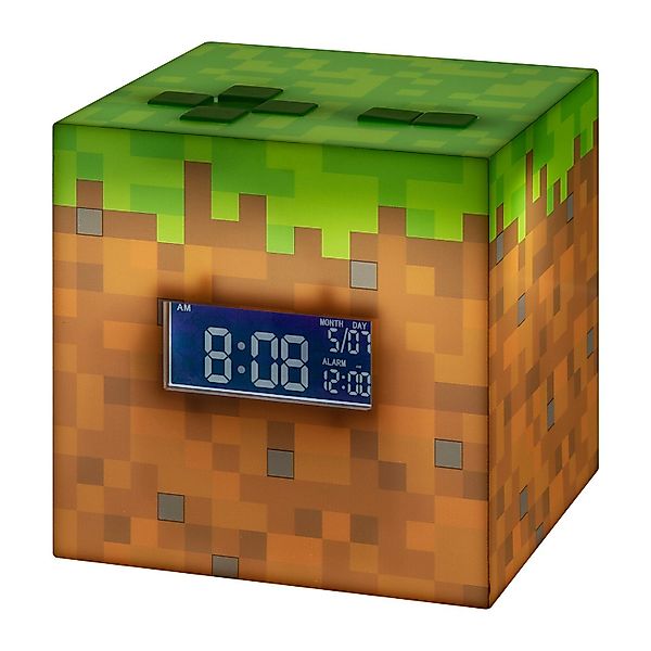 Paladone Uhr Minecraft Wecker SunriseMusik Grasblock günstig online kaufen