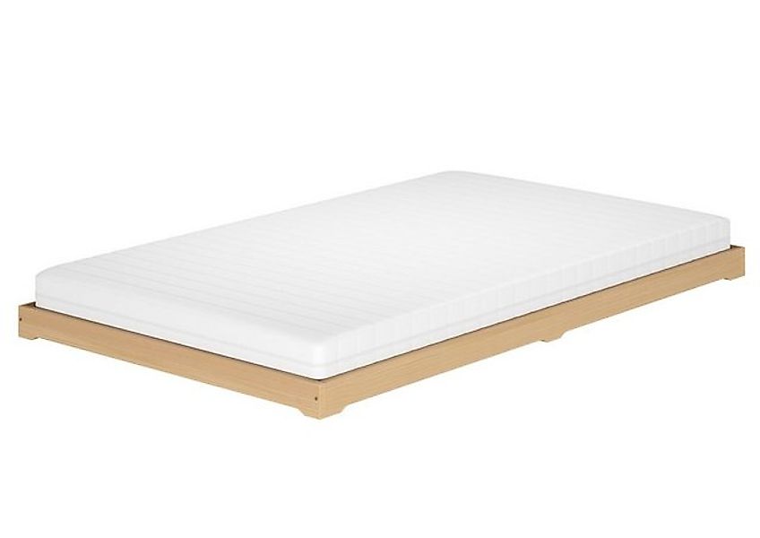 ERST-HOLZ Bett Komfortables Flurbett Bettrahmen 120x200 Buche massiv Zubehö günstig online kaufen