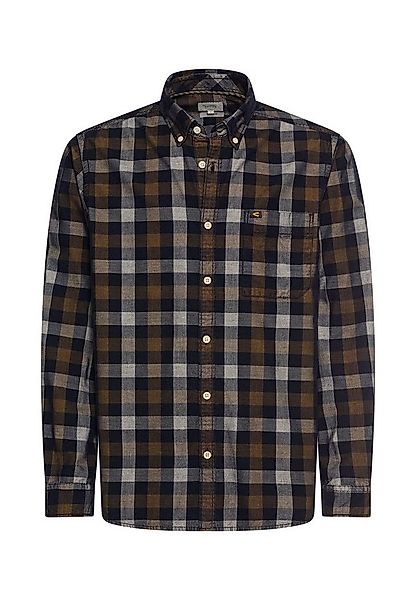 camel active Langarmhemd mit Brusttasche Langarm Button-Down Button-Down günstig online kaufen