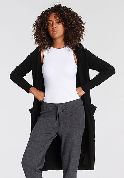 Tamaris Strickjacke in Longform aus kuschligem Viskosegestrick günstig online kaufen