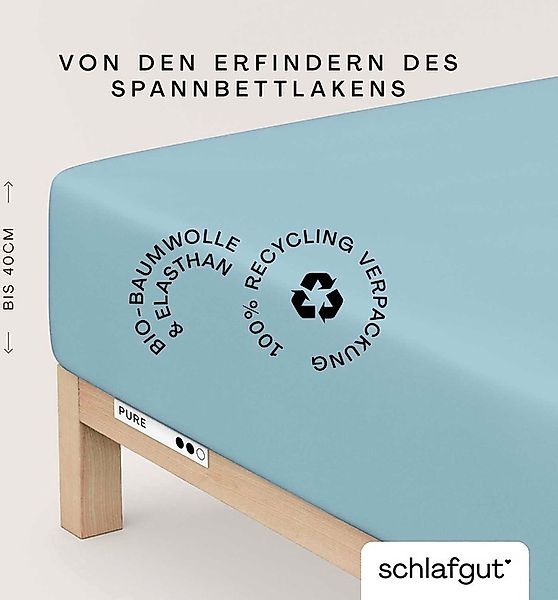 Schlafgut Spannbettlaken »PURE BOXSPRING in Gr. 90x200, 140x200 oder 180x20 günstig online kaufen