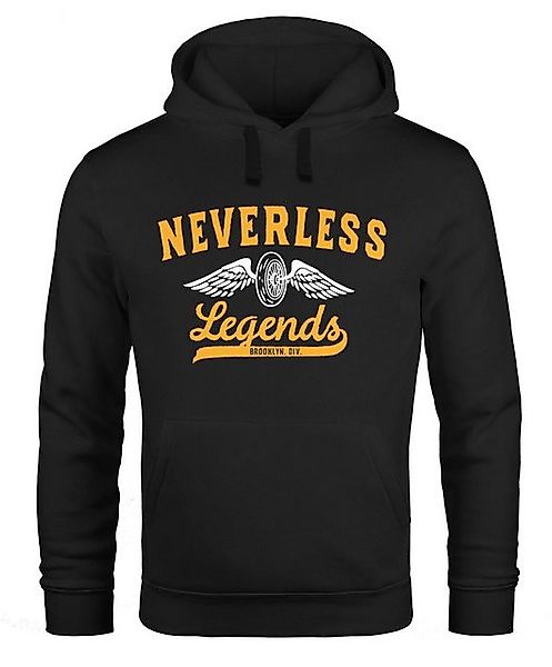 Neverless Hoodie Hoodie Herren Biker Legends Sweatshirt Kapuze Kapuzenpullo günstig online kaufen