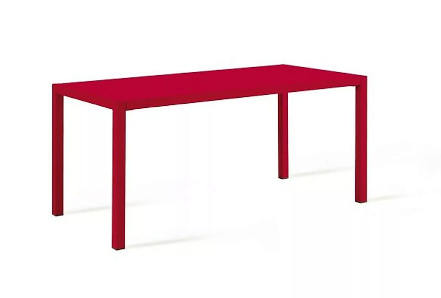 Tisch Quatris 160x80x75 cm rot günstig online kaufen
