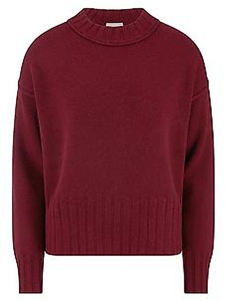 Rundhals-Pullover aus Schurwolle und Kaschmir include rot günstig online kaufen