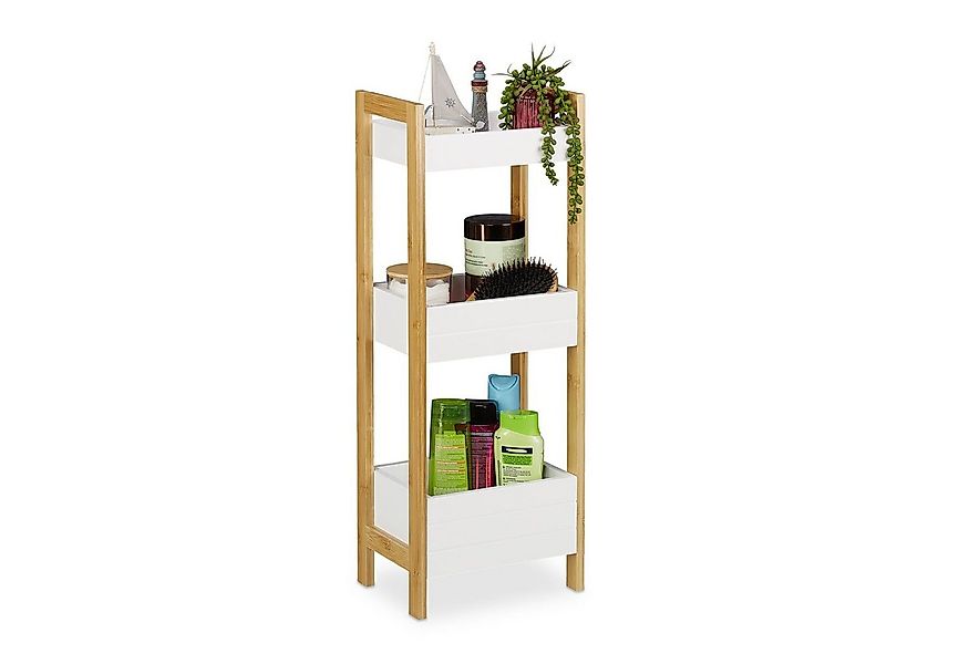 relaxdays Badregal mit 3 Körbe günstig online kaufen