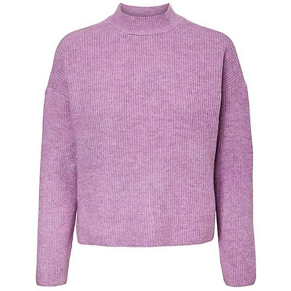 Vero Moda Molina Stehkragen Sweater XS African Violet / Melange günstig online kaufen