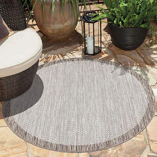 Carpet City Outdoorteppich »Outdoor 470«, rund, 5 mm Höhe, UV-beständig, Fl günstig online kaufen