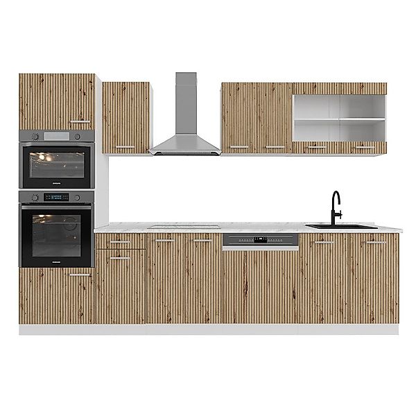 Vicco Küchenzeile R-Line, Artisan Eiche/Weiß, 300 günstig online kaufen