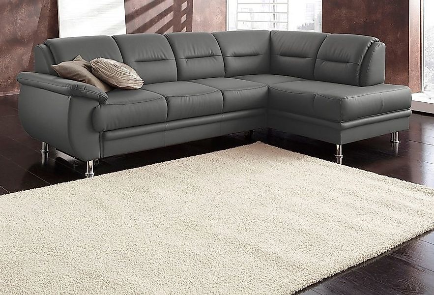 sit&more Ecksofa "Mailand L-Form, B: 250 cm", optional Bettfunktion günstig online kaufen