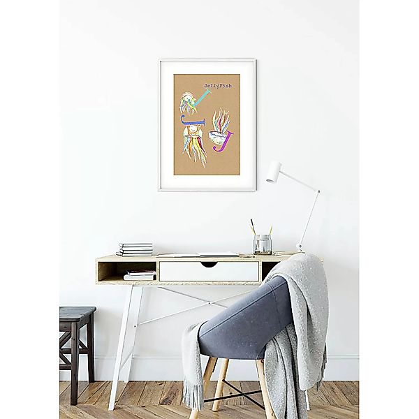 KOMAR Wandbild - ABC Animal  J - Größe: 50 x 70 cm mehrfarbig Gr. one size günstig online kaufen