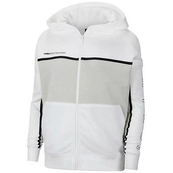 Nike Sportswear Sweatshirt Mit Reißverschluss XS White / Light Bone / Black günstig online kaufen