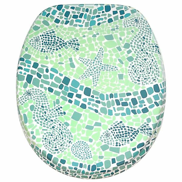 Sanilo WC Sitz mit Absenkautomatik Mosaic World Green, Hochwertiger und Sta günstig online kaufen