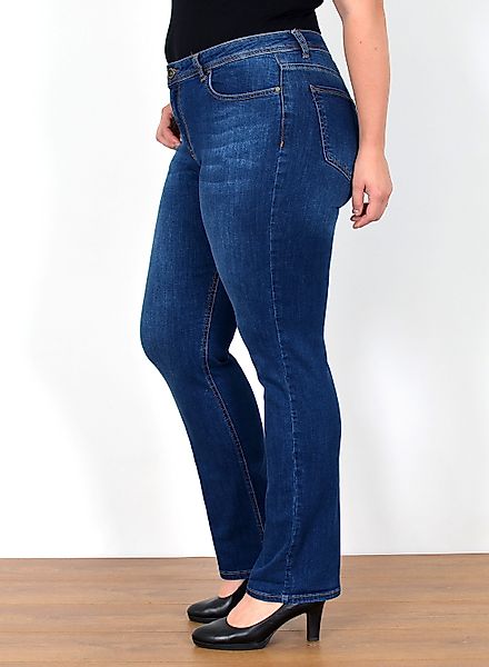 ESRA Straight-Jeans FG2 High Waist Jeans Damen Straight Hose Stretch bis Üb günstig online kaufen