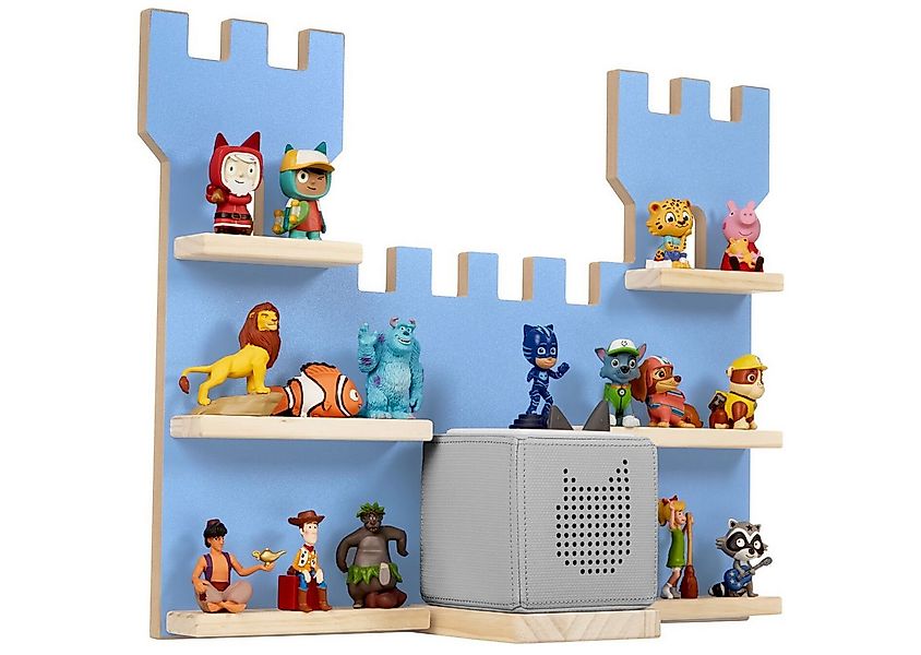 tectake Wandregal Hängeregal MyLittleStory Fortress für bis zu 16 Tonies, S günstig online kaufen